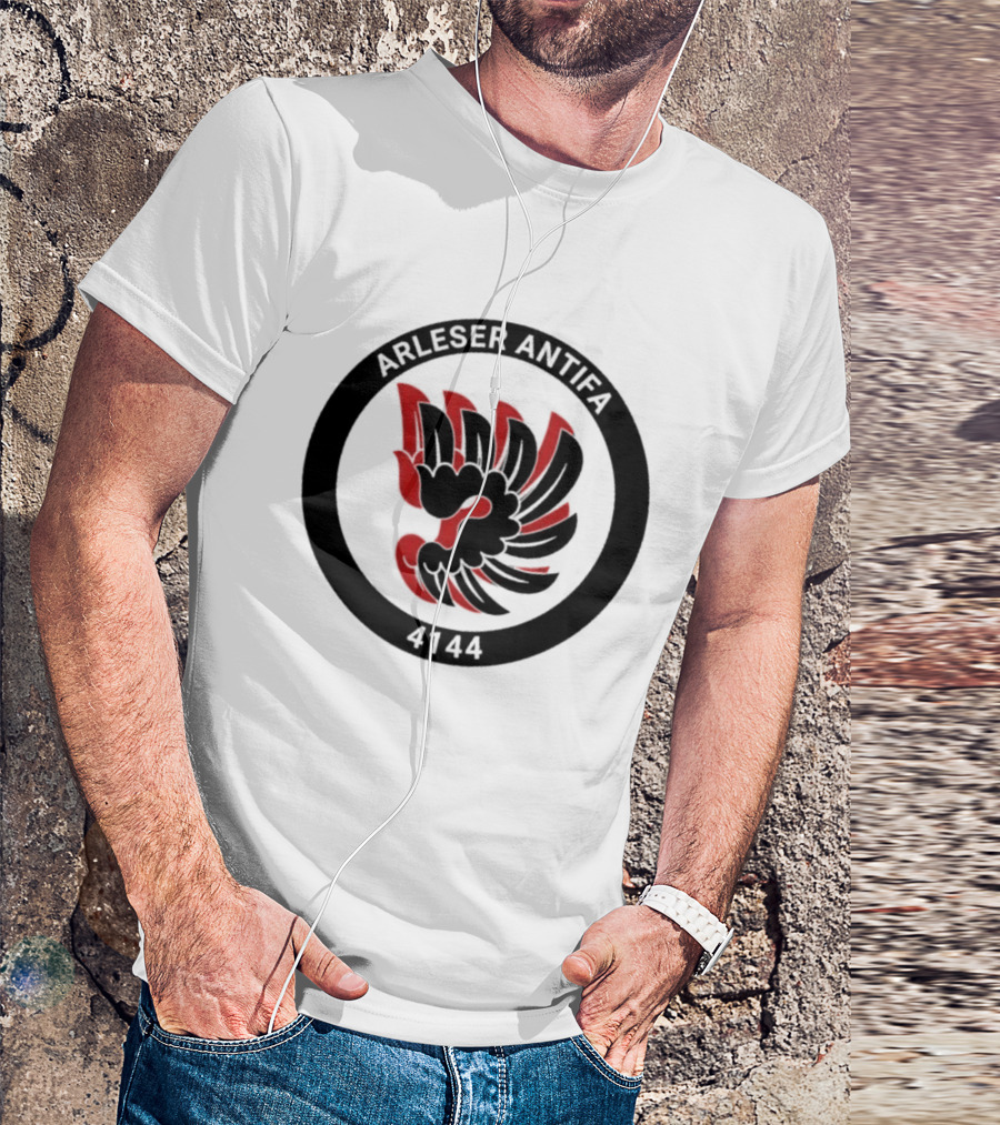 Arleser Antifa Arlesheim 4144 Black Red Fist T-Shirt