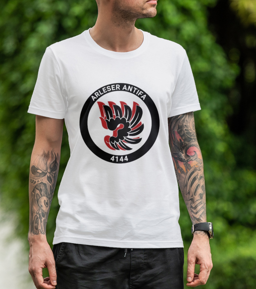 Arleser Antifa Arlesheim 4144 Black Red Fist T-Shirt