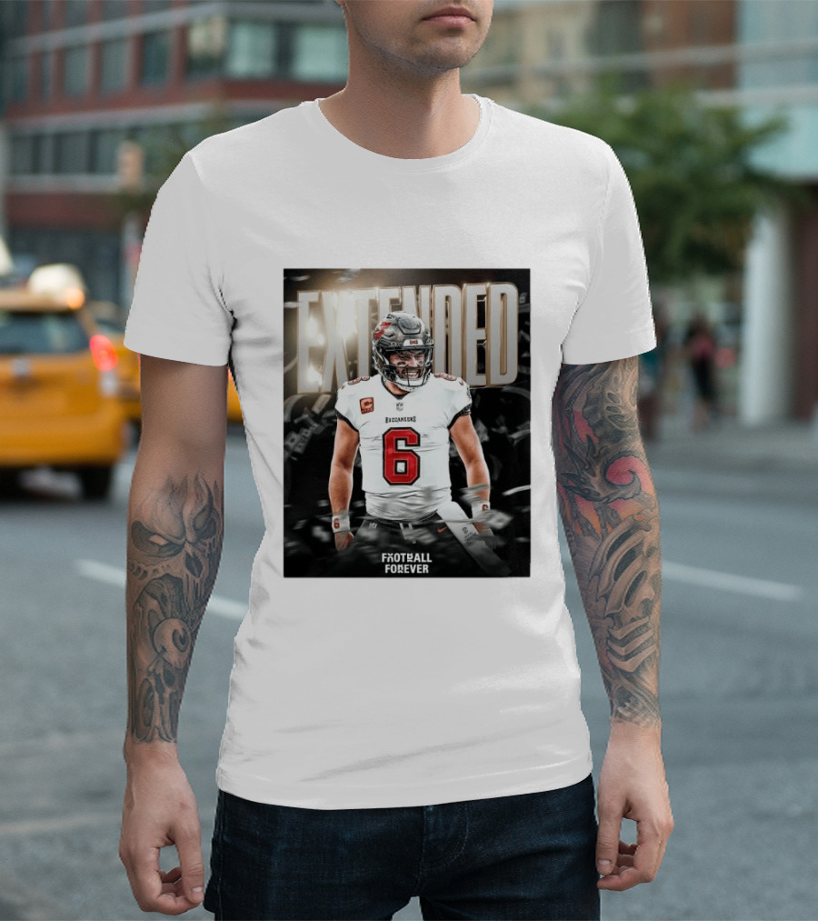Extended Baker Mayfield Tampa Bay Football Forever T-Shirt