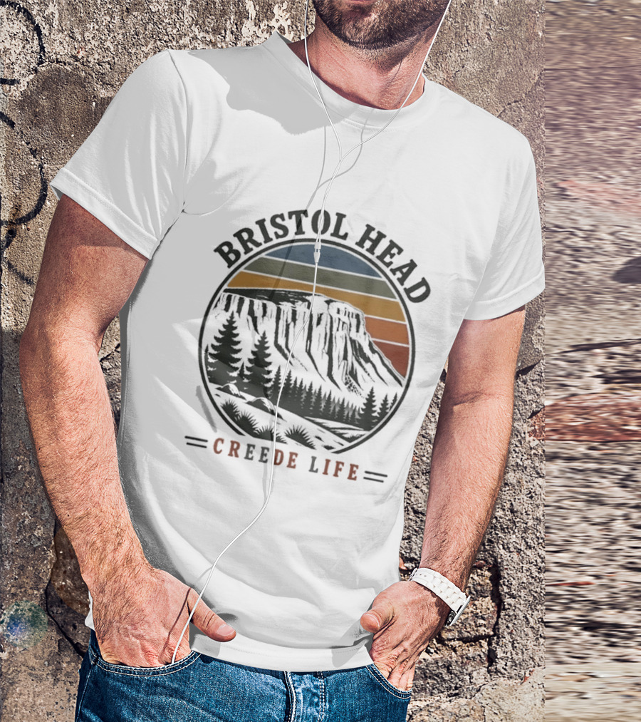 Bristol Head Creede Life Mountain Sunset Scenery T-Shirt