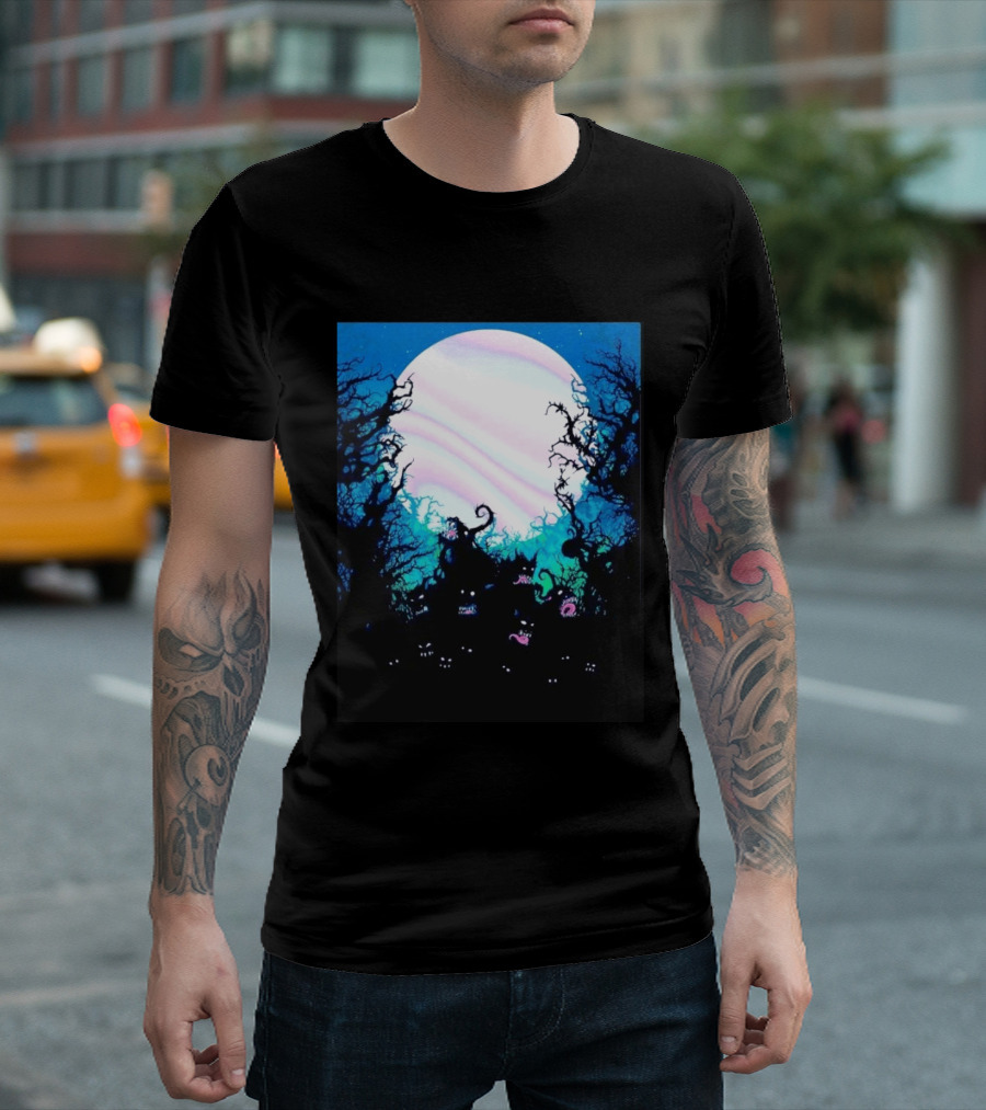 Gallows Orchestra Of Wolves Collection Full Moon Enchanted Forest Creatures T-Shirt