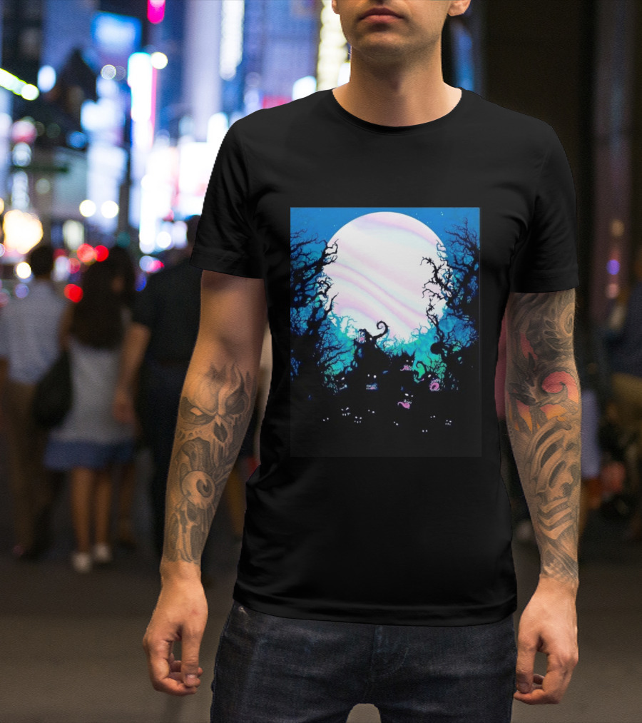Gallows Orchestra Of Wolves Collection Full Moon Enchanted Forest Creatures T-Shirt