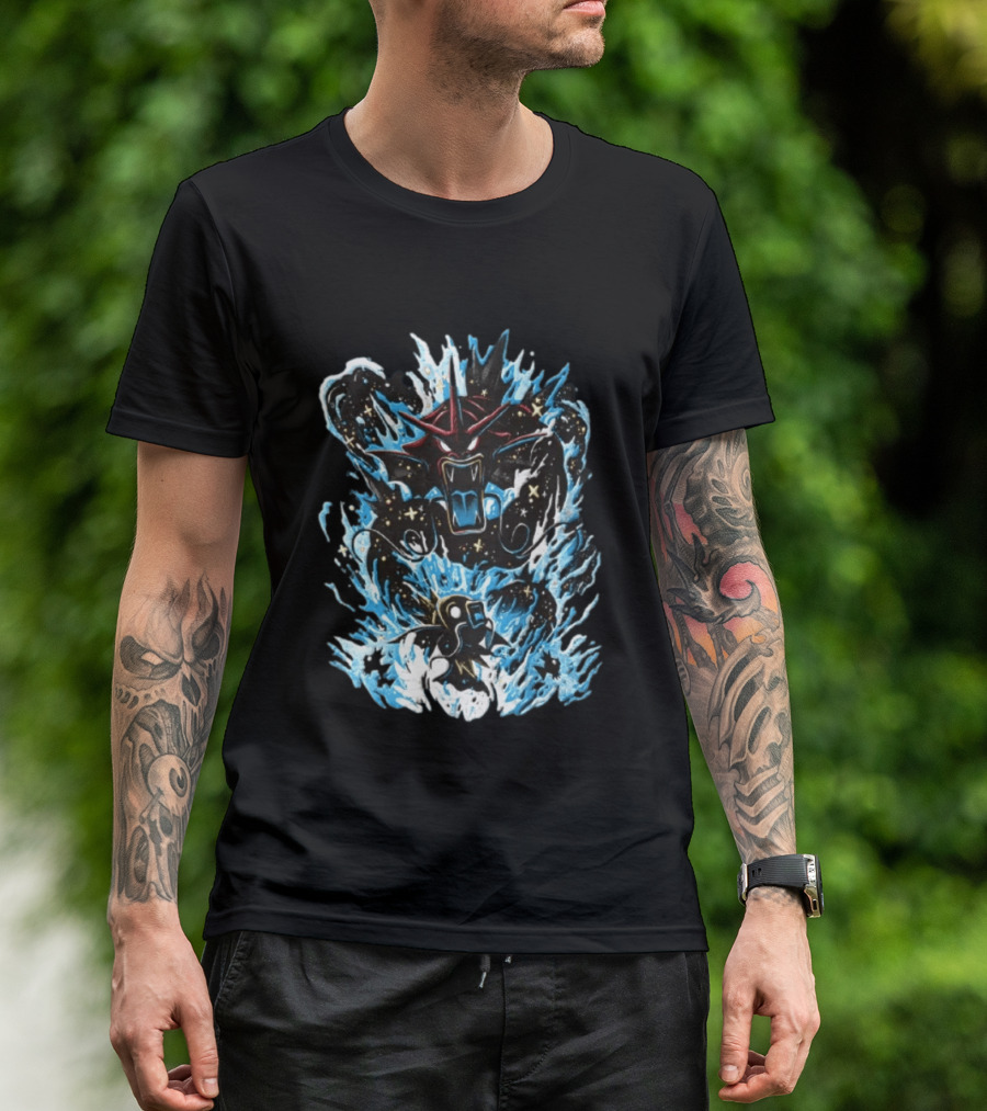 Gyarados And Magikarp Pokemon Evolution Deep Sea Water Power Splash Fan Favorite T-Shirt