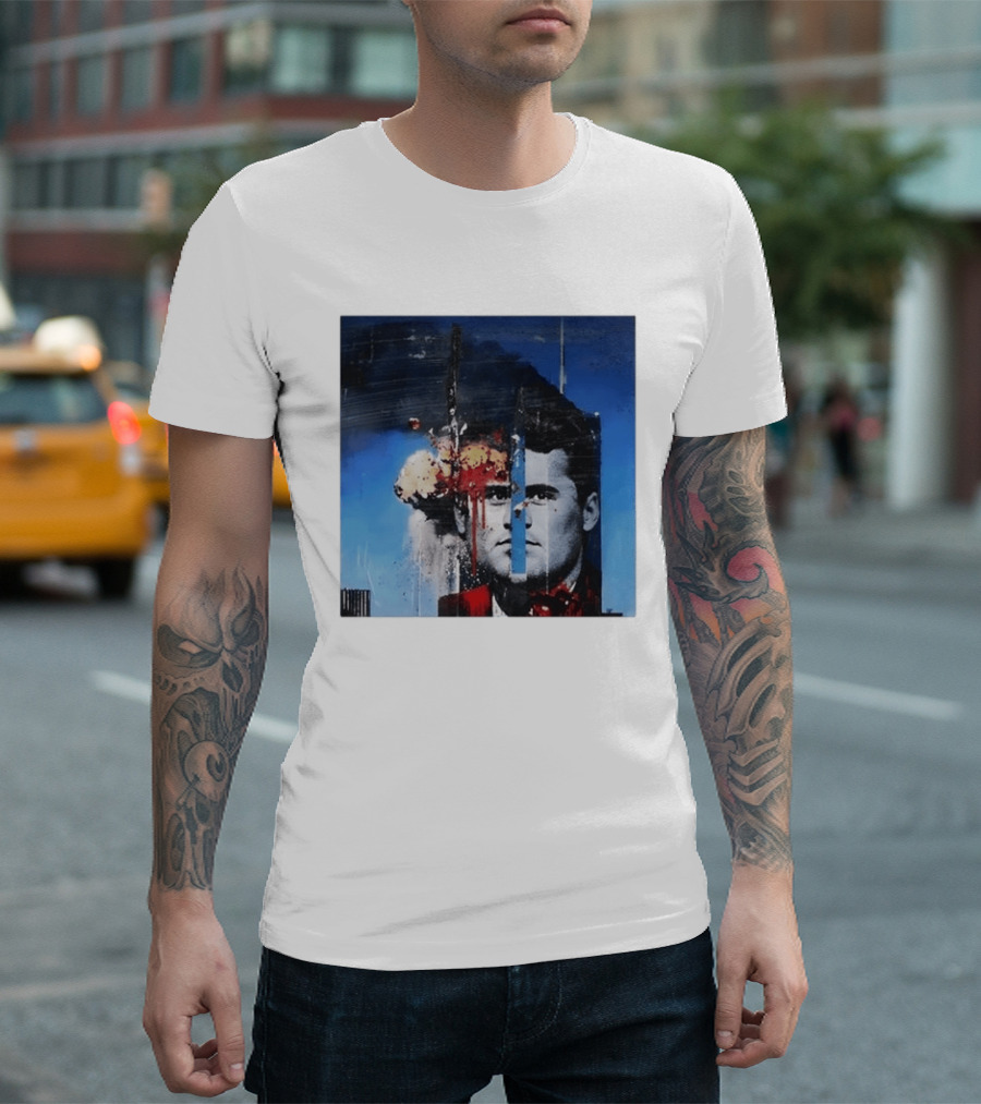 Charlie Kirk September 11 Twin Towers Collage T-Shirt