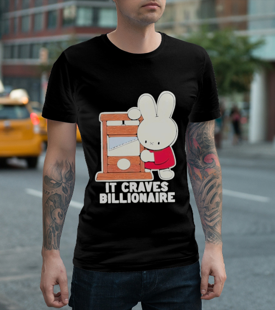 Villionaire Rabbit It Craves Billionaire Guillotine Red T-Shirt
