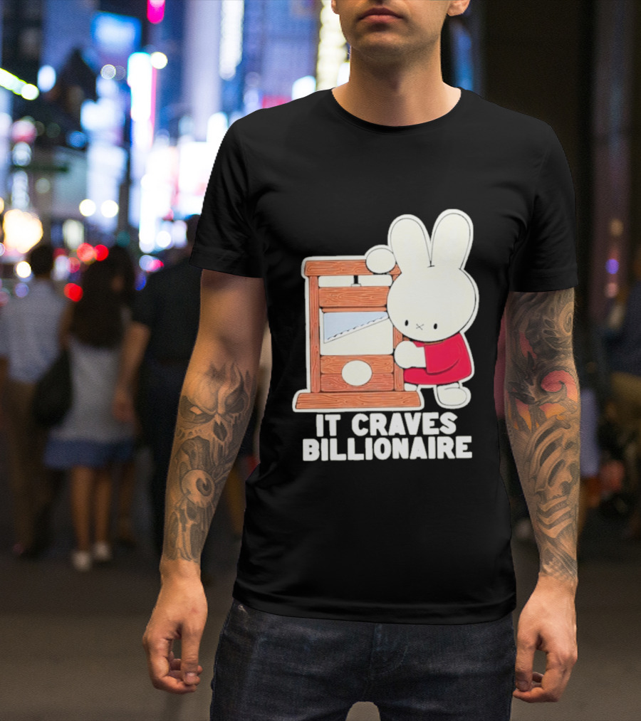Villionaire Rabbit It Craves Billionaire Guillotine Red T-Shirt