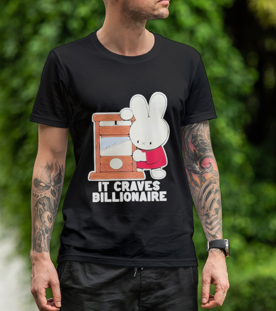 Villionaire Rabbit It Craves Billionaire Guillotine Red T-Shirt