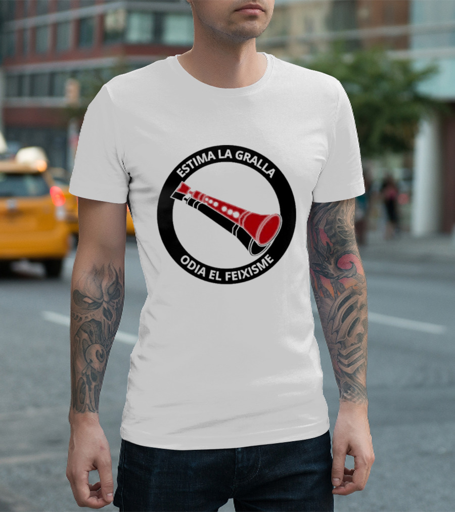 Estima La Gralla Odia El Feixisme Red Gralla T-Shirt
