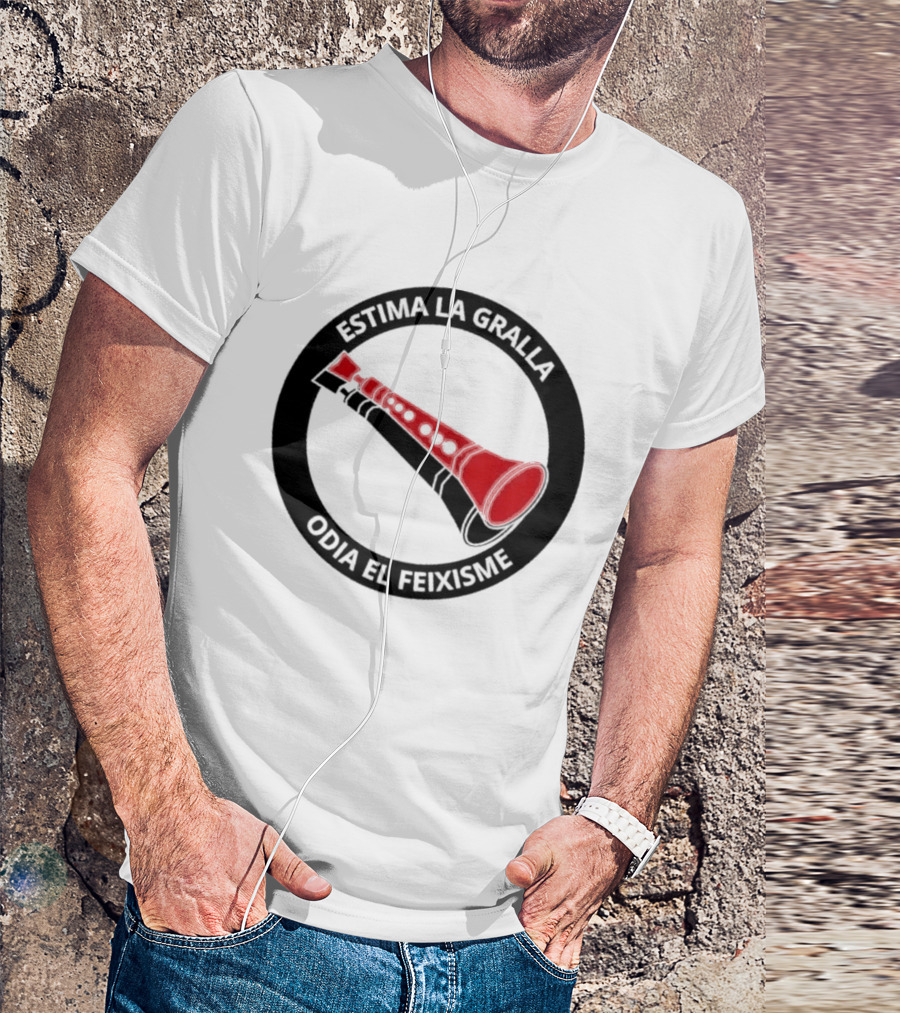 Estima La Gralla Odia El Feixisme Red Gralla T-Shirt