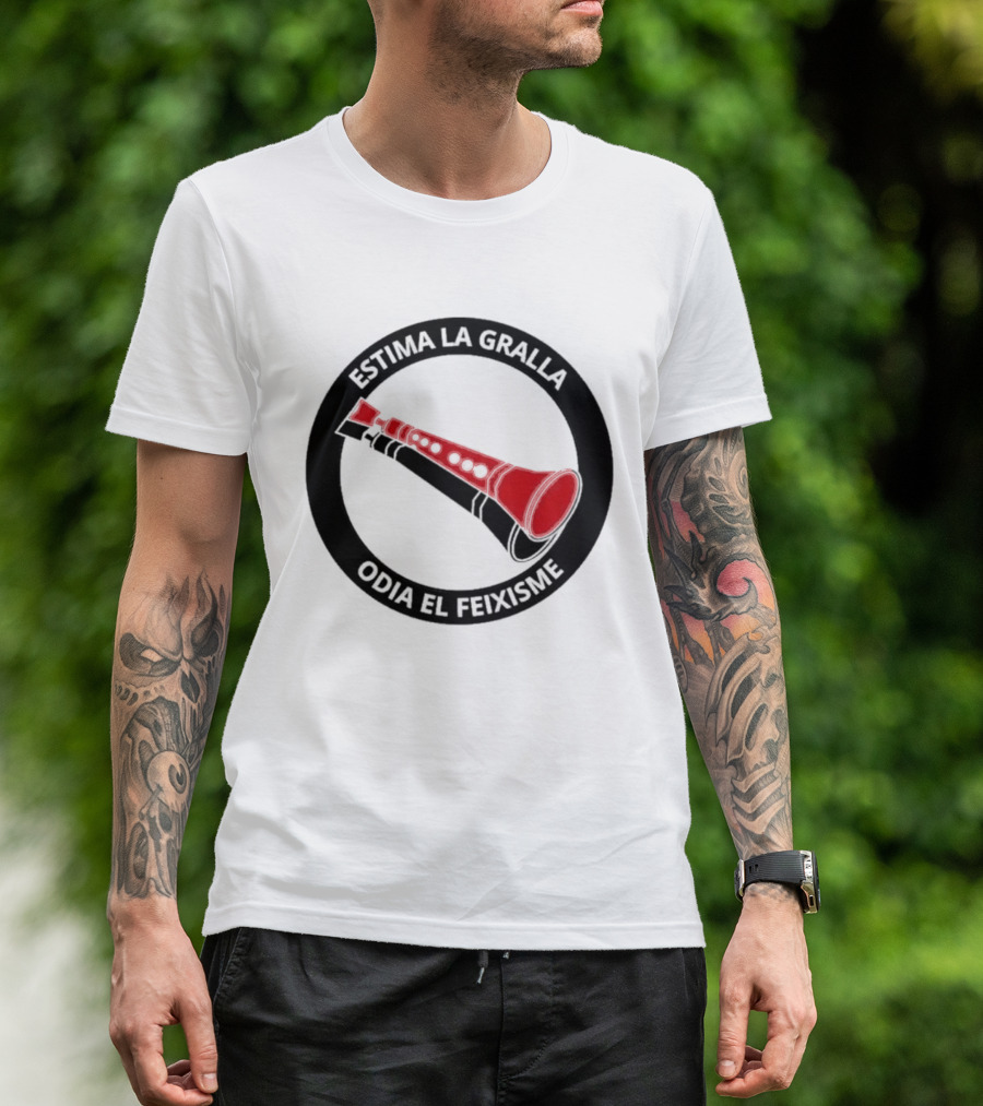 Estima La Gralla Odia El Feixisme Red Gralla T-Shirt