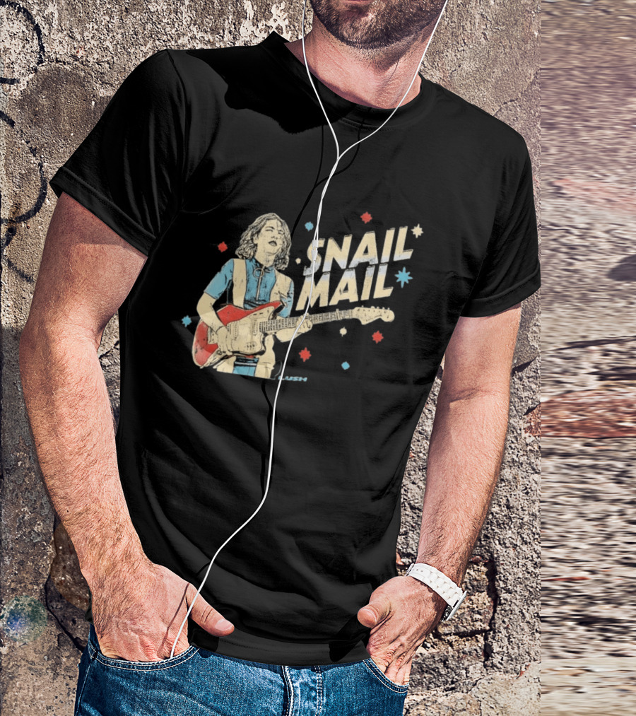 Snail Mail Lush Indie Rock Distressed Guitar T-Shirt