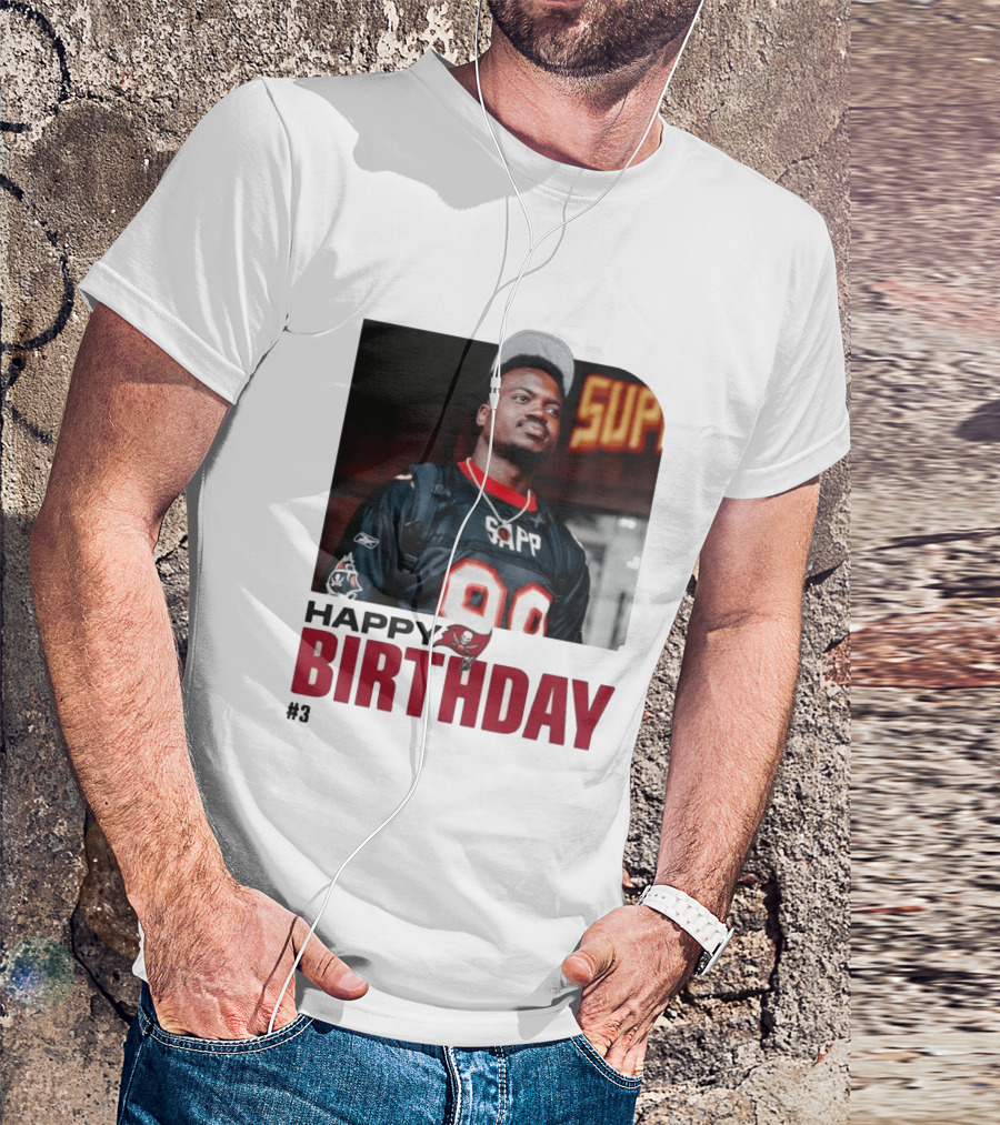 Happy Birthday Rueben Jr. Sapp Jersey #3 Football T-Shirt