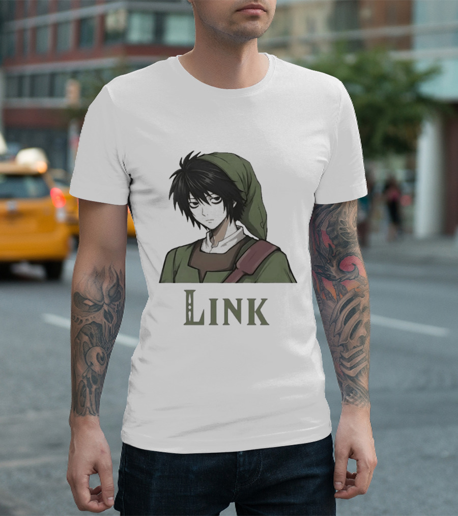L Lawliet As Link The Legend Of Zelda T-Shirt