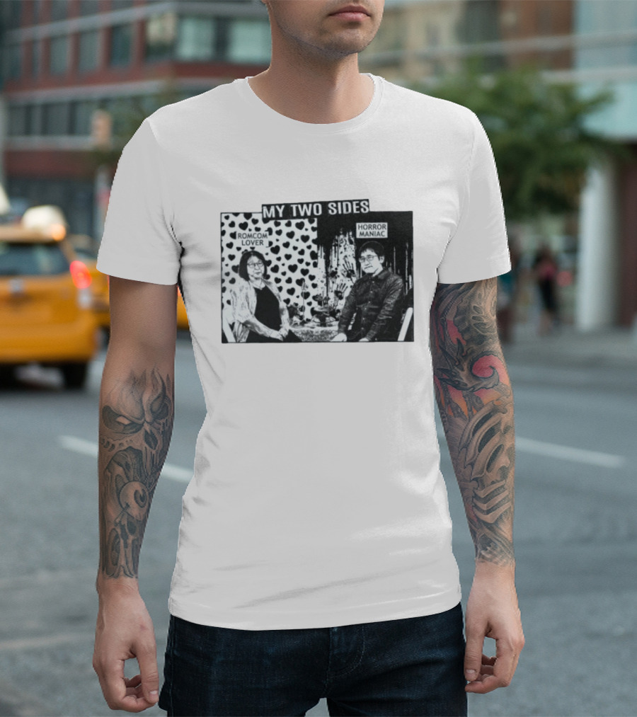 Rumiko Takahashi And Junji Ito My Two Sides Romcom Lover Horror Maniac T-Shirt