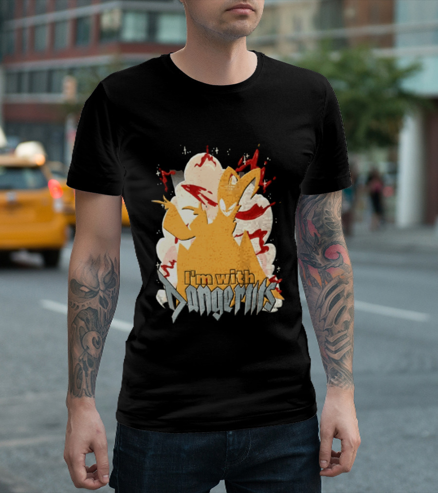 Adam Exorcist Hazbin Hotel I'm With Dangerous T-Shirt