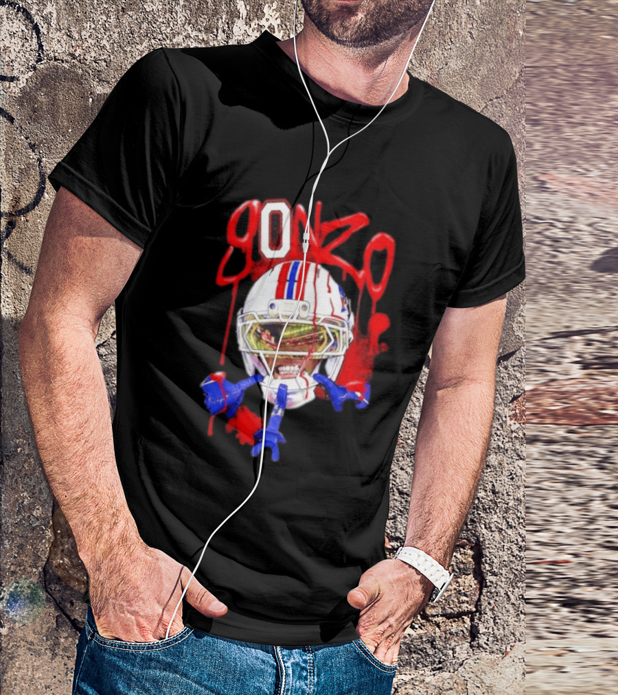 Christian Gonzalez Gonzo New England Patriots Football Helmets And Gear T-Shirt