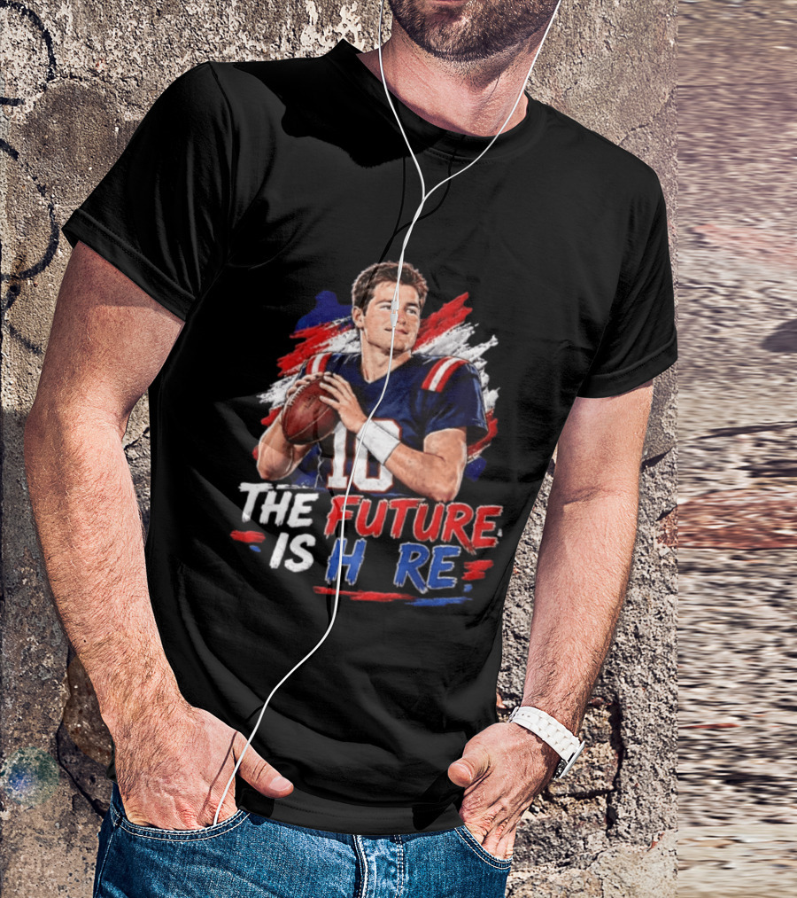 Mac Jones New England Patriots The Future Is Here Football T-Shirt