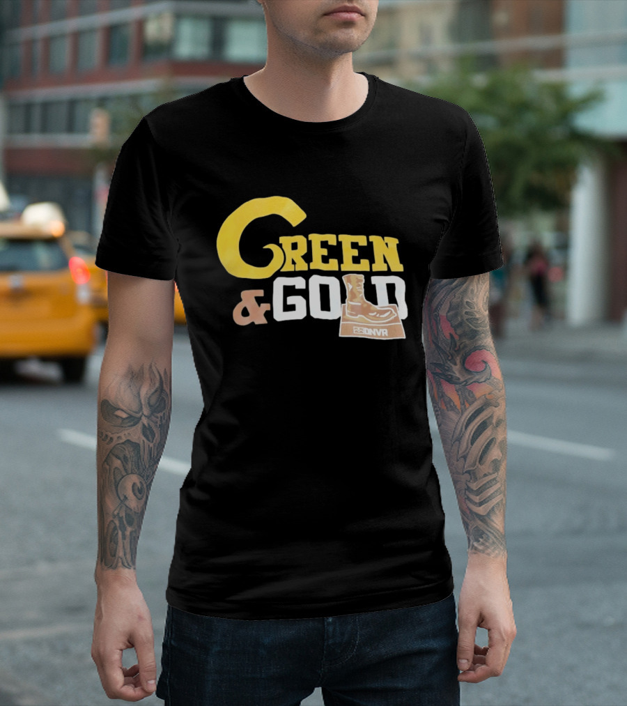 Green Gold Denver Boot Distressed DNVR T-Shirt