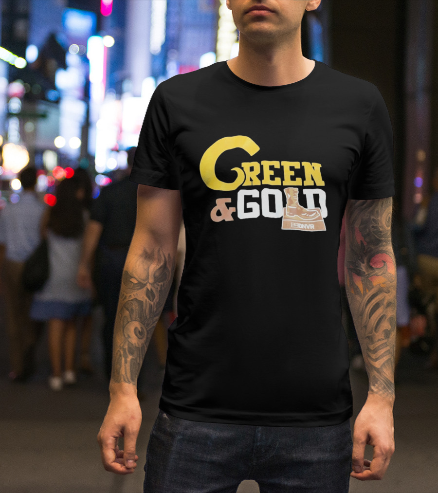 Green Gold Denver Boot Distressed DNVR T-Shirt