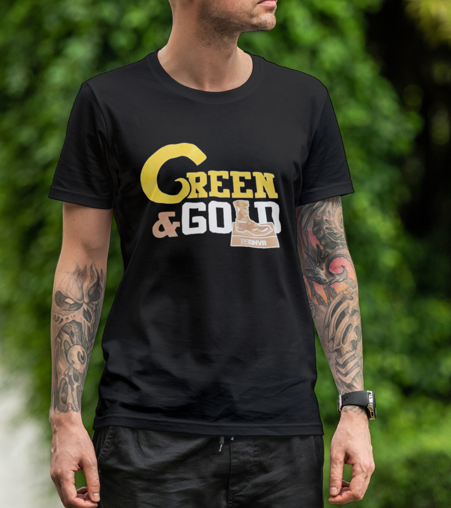 Green Gold Denver Boot Distressed DNVR T-Shirt