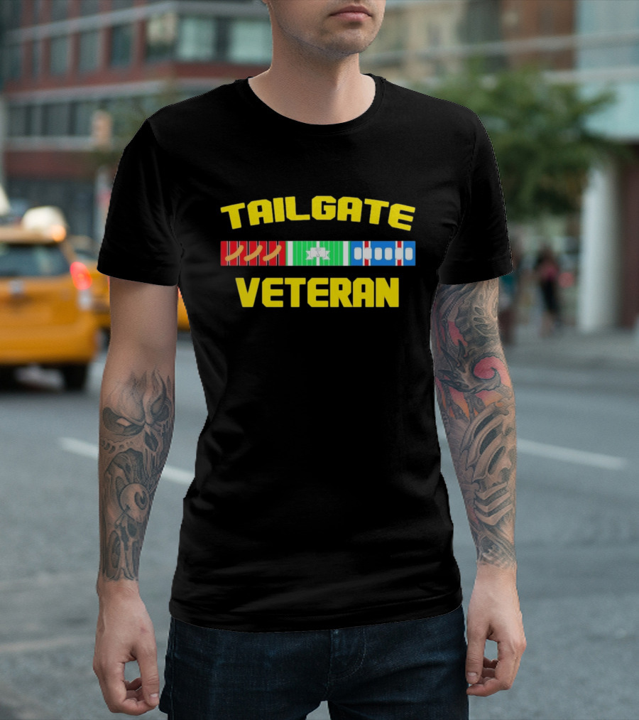 Tailgate Veteran Grilling Football Fanatic T-Shirt