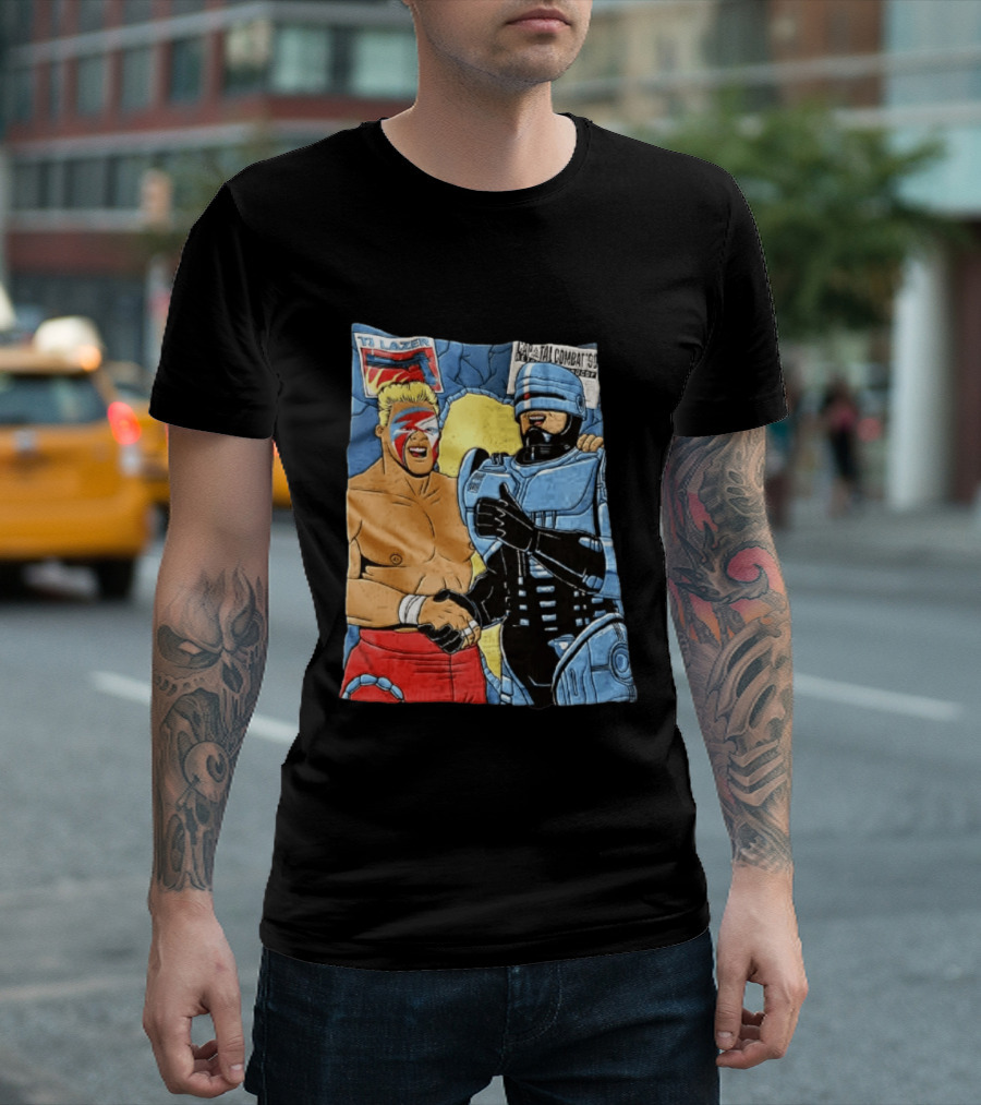 Ultimate Warrior TJ Lazer Robocop Capital Combat 90 T-Shirt