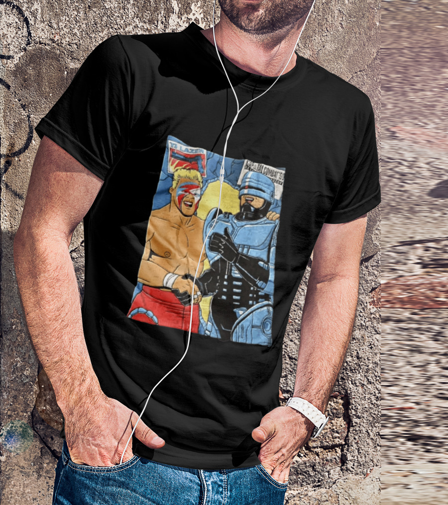 Ultimate Warrior TJ Lazer Robocop Capital Combat 90 T-Shirt