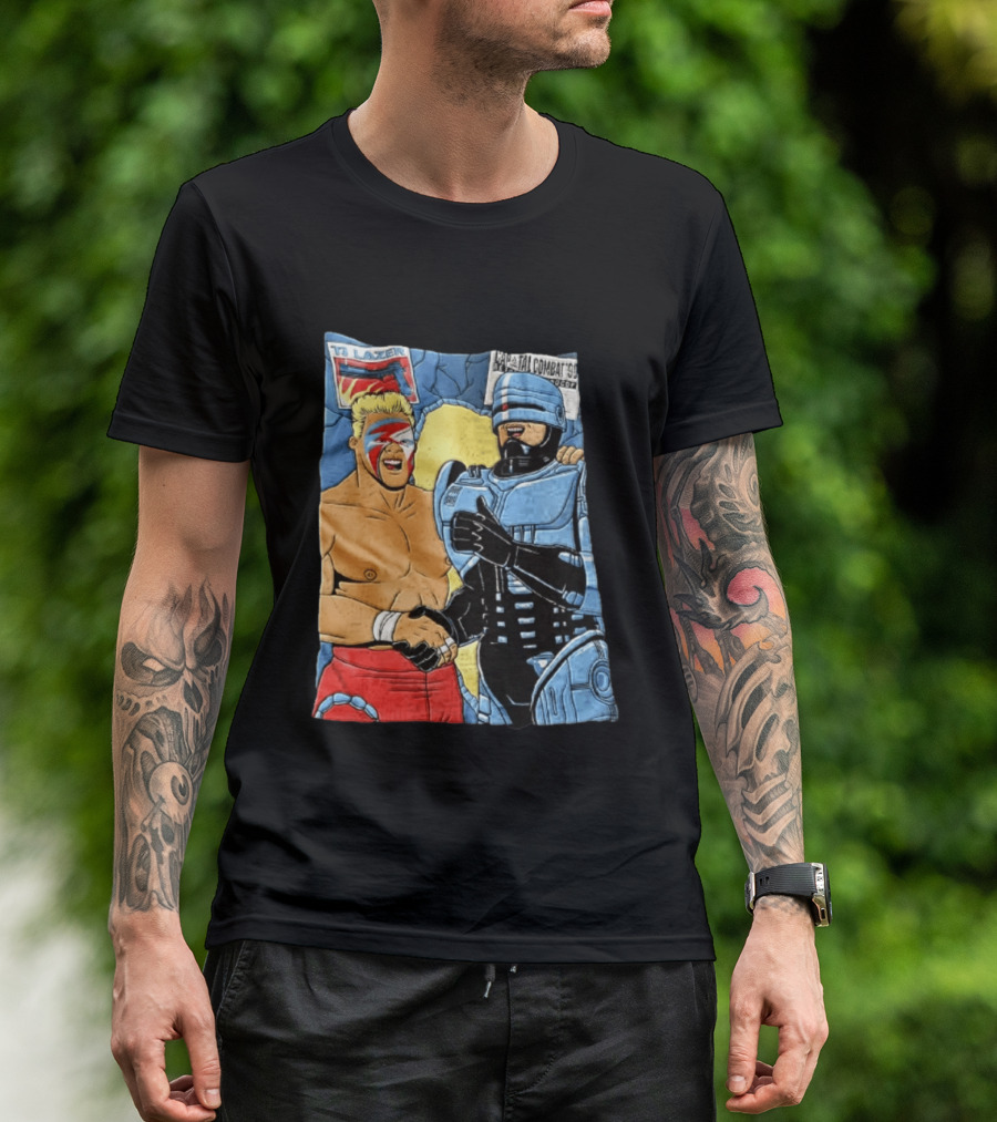 Ultimate Warrior TJ Lazer Robocop Capital Combat 90 T-Shirt
