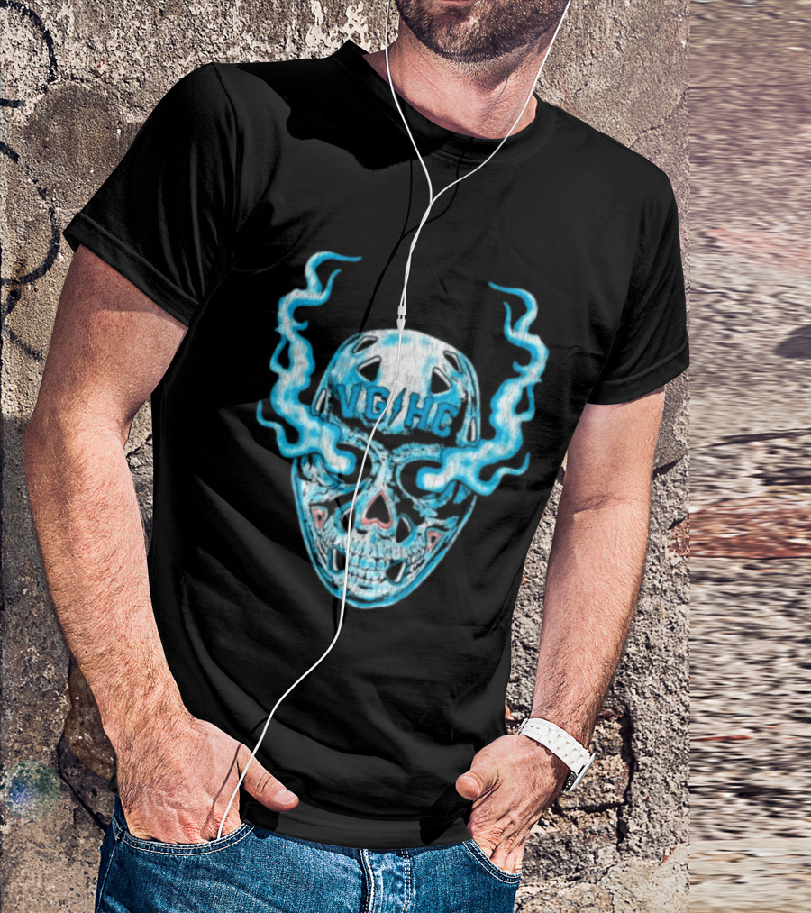 Violent Gentlemen Hockey Club VGHC Skull Mask Smoky Blue T-Shirt
