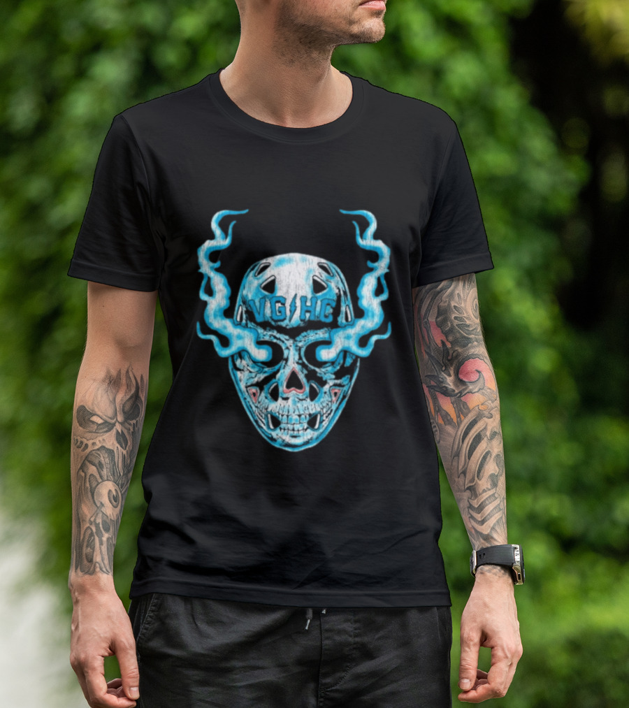 Violent Gentlemen Hockey Club VGHC Skull Mask Smoky Blue T-Shirt