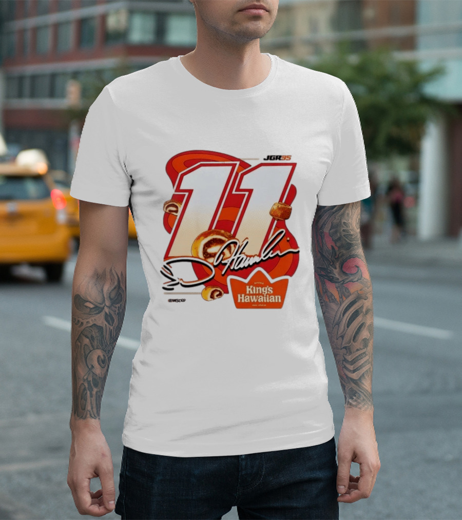 Denny Hamlin 11 JGR Nascar King's Hawaiian Cinnamon Bites T-Shirt