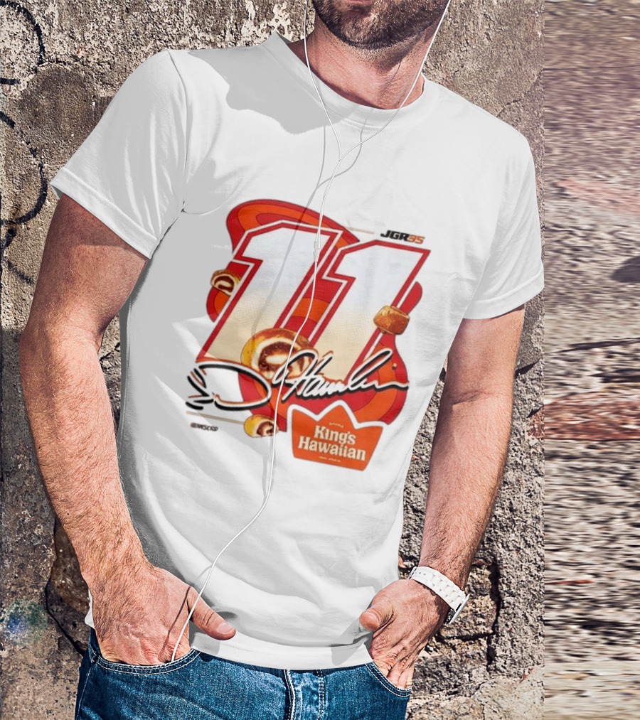 Denny Hamlin 11 JGR Nascar King's Hawaiian Cinnamon Bites T-Shirt