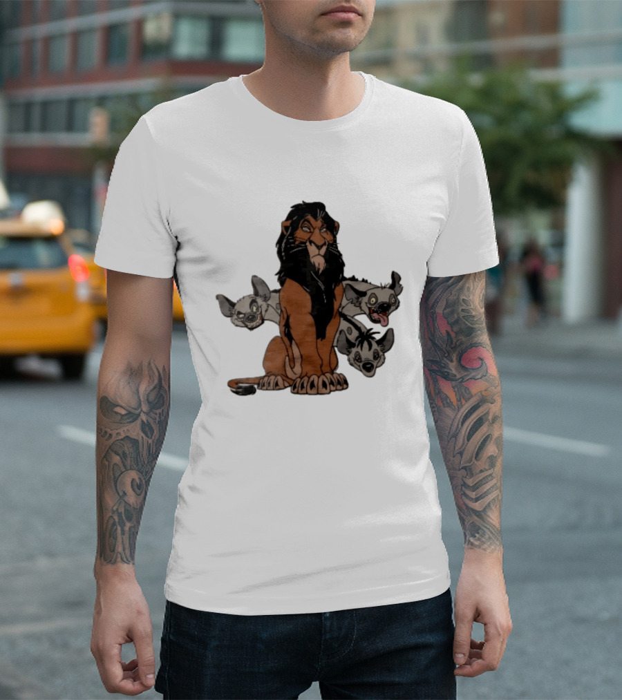 Disney The Lion King Scar And Hyenas Cartoon Characters T-Shirt
