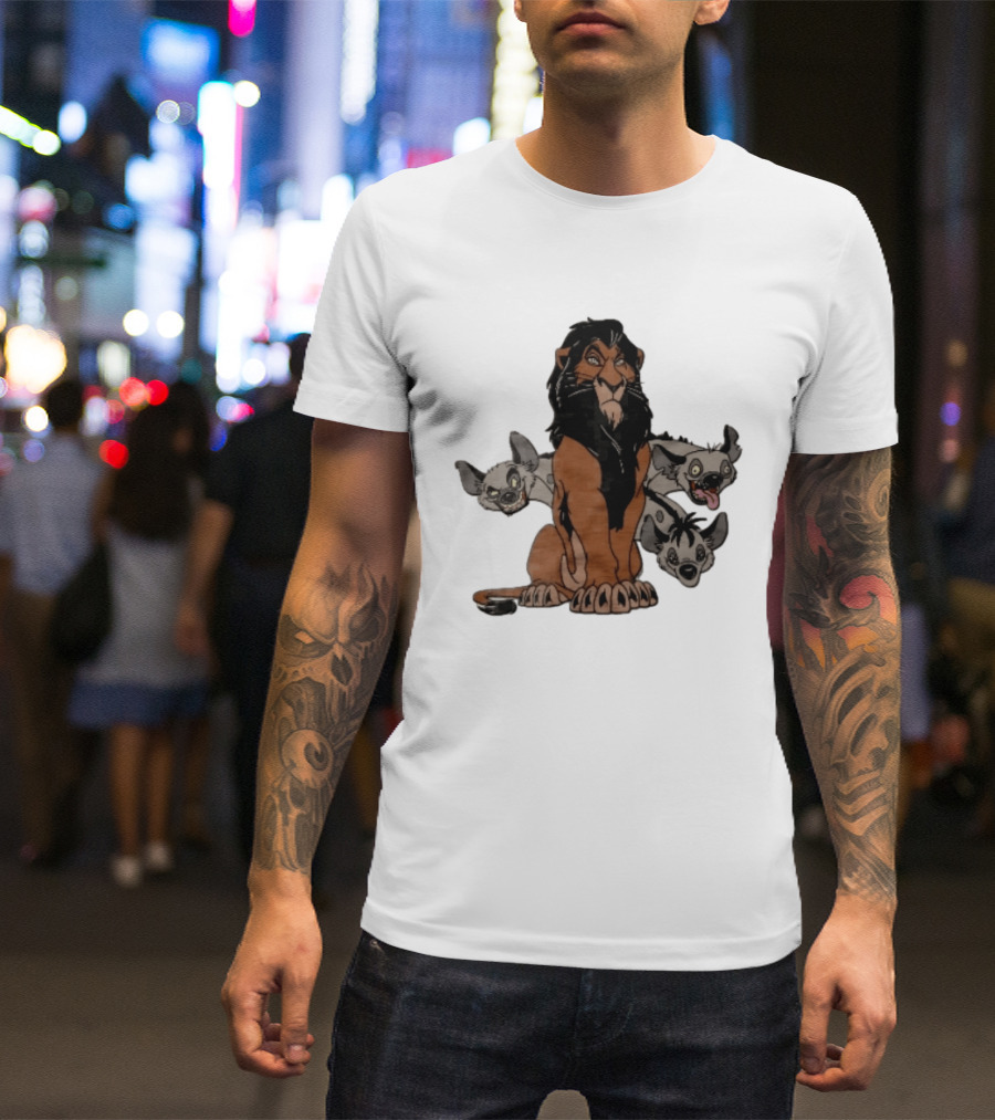 Disney The Lion King Scar And Hyenas Cartoon Characters T-Shirt