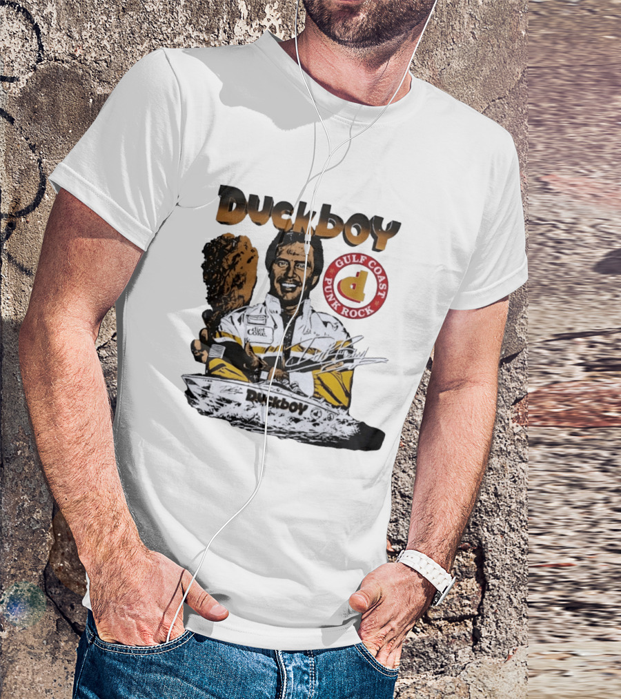 Duckboy Gulf Coast Punk Rock Diet Coke Racing Boat Signature T-Shirt