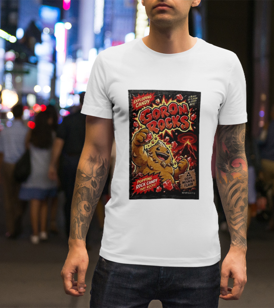 Exploding Candy Goron Rocks Death Mountain Flavor Popping Rock Candy That Rocks T-Shirt