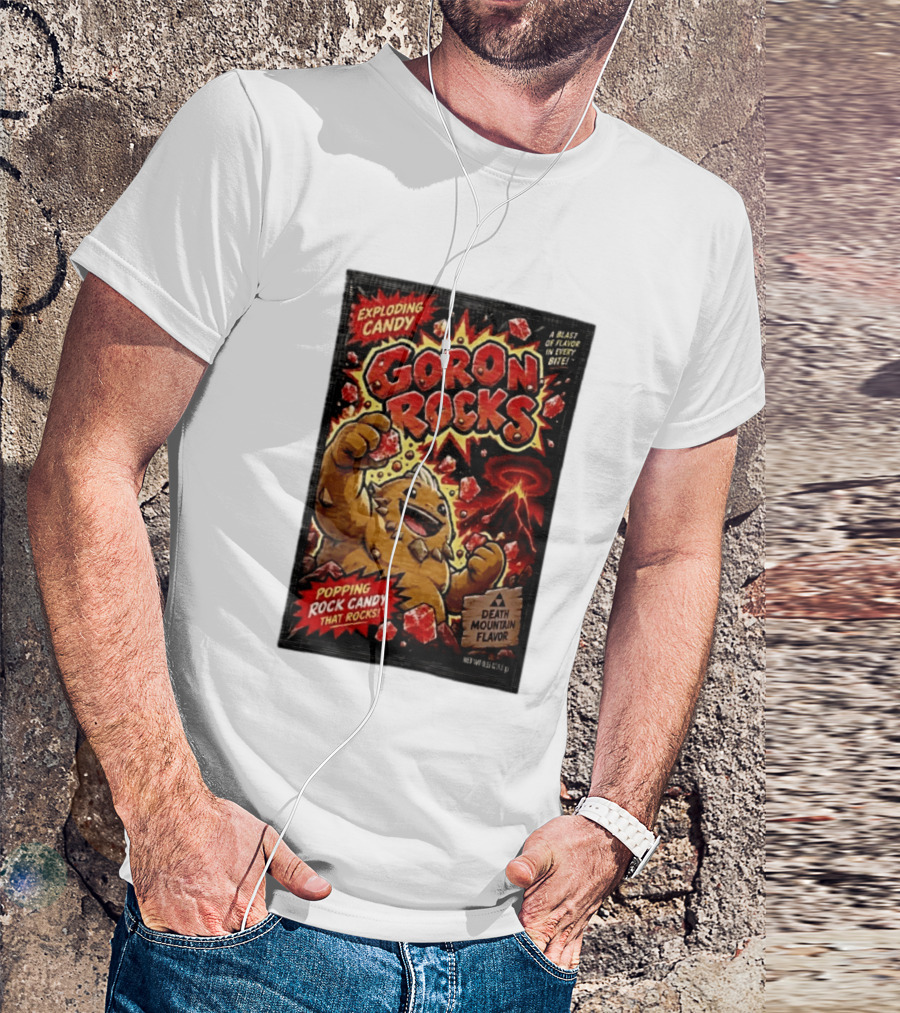Exploding Candy Goron Rocks Death Mountain Flavor Popping Rock Candy That Rocks T-Shirt