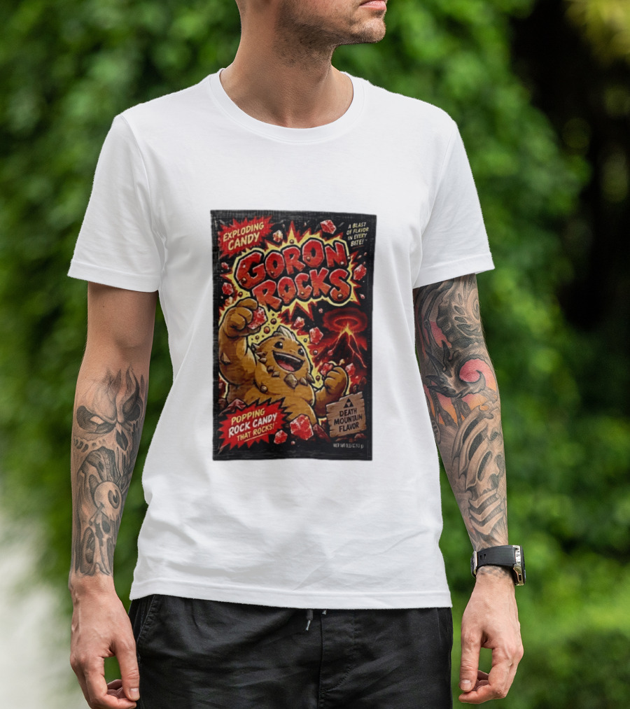 Exploding Candy Goron Rocks Death Mountain Flavor Popping Rock Candy That Rocks T-Shirt