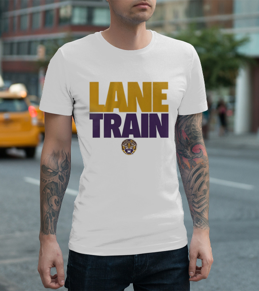 Lane Train LSU Tigers Football SEC Fan Gear T-Shirt