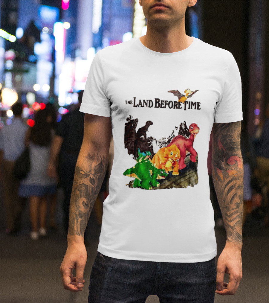 The Land Before Time Littlefoot Petrie Cera Spike Dinosaur Movie Youth T-Shirt