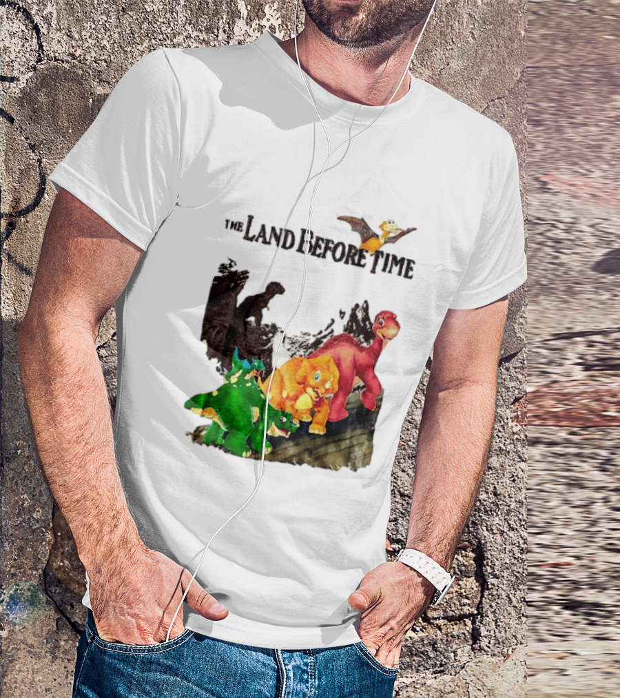 The Land Before Time Littlefoot Petrie Cera Spike Dinosaur Movie Youth T-Shirt