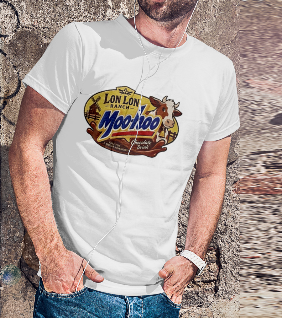 Lon Lon Ranch Moo Hoo Chocolate Drink Fuel For A Bigger Adventure Legend Of Zelda T-Shirt