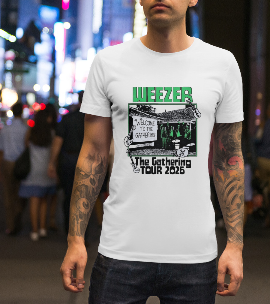 Weezer Welcome To The Gathering Tour 2026 T-Shirt