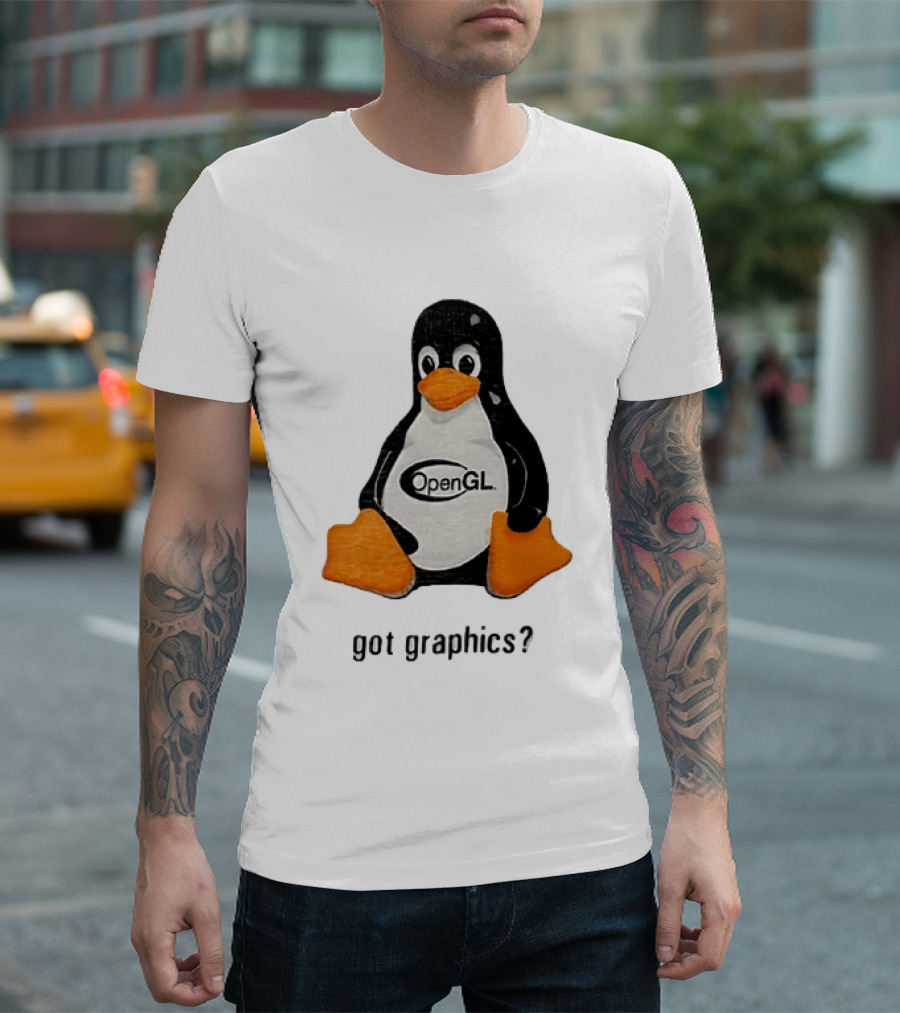 Tux Linux Penguin OpenGL Got Graphics? T-Shirt
