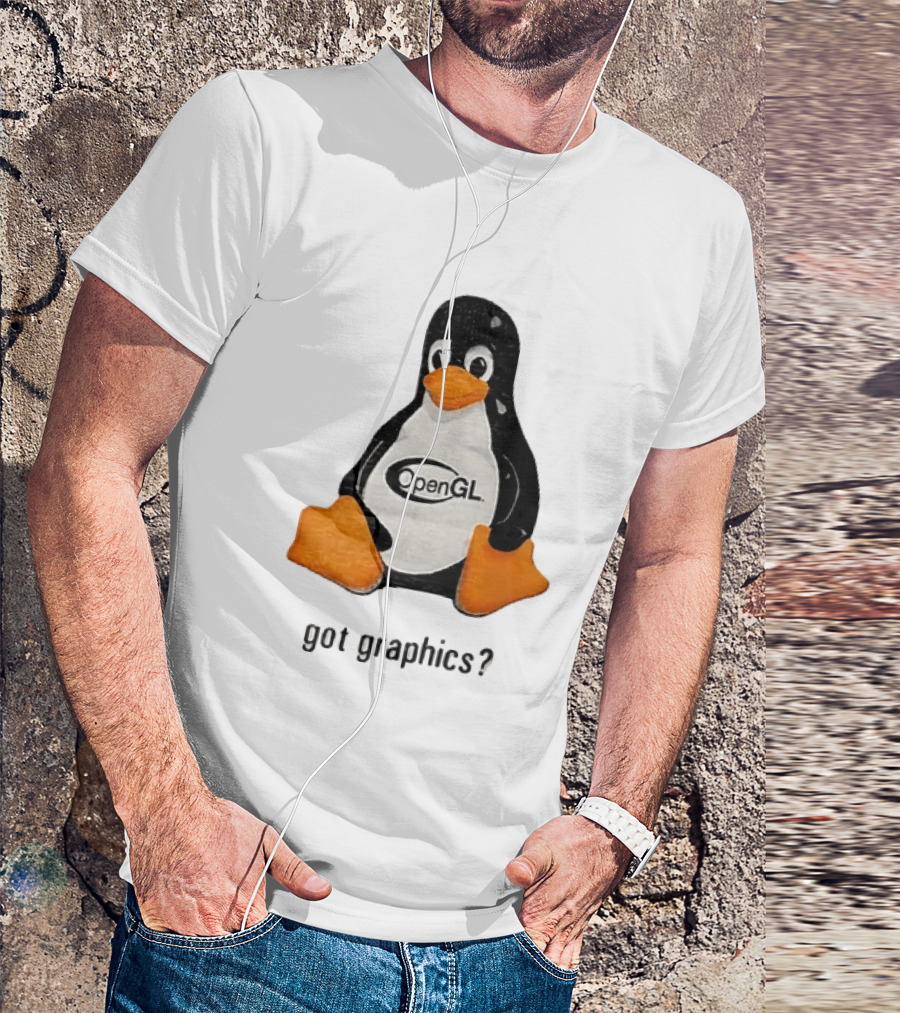 Tux Linux Penguin OpenGL Got Graphics? T-Shirt