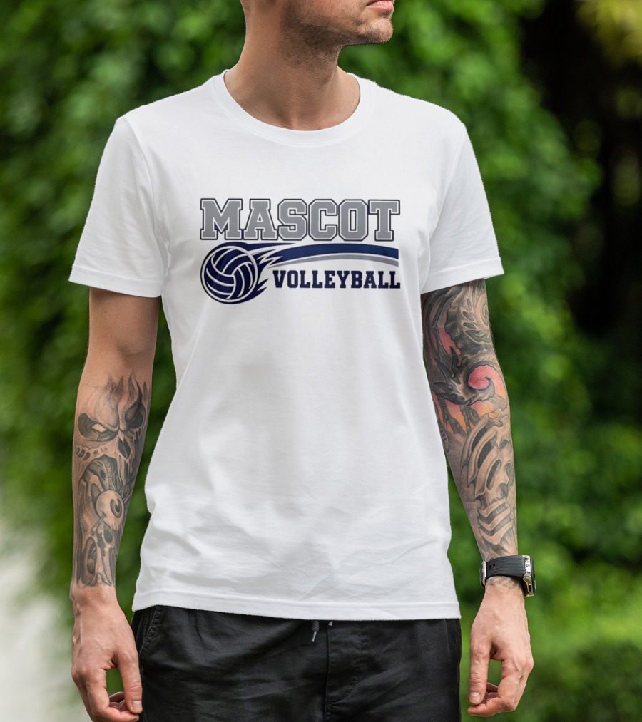 Mascot Volleyball Team Sports T-Shirt