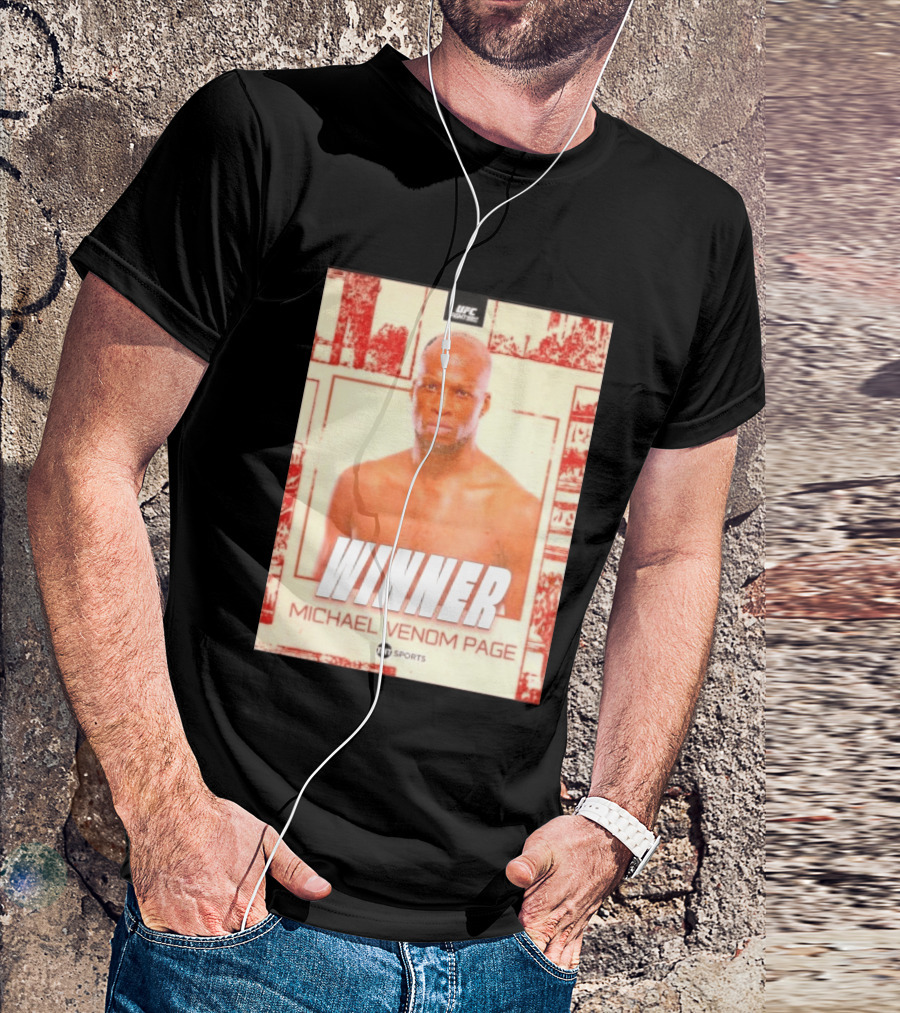 UFC Fight Night Winner Michael Venom Page TNT Sports T-Shirt