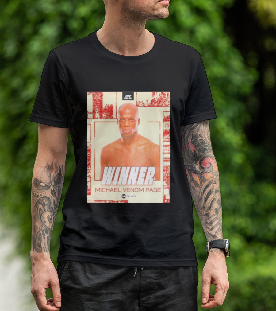 UFC Fight Night Winner Michael Venom Page TNT Sports T-Shirt