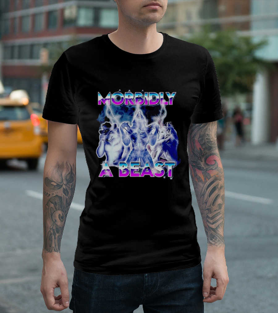 Morbidly A Beast Werewolf Aesthetic Electric Wolves T-Shirt