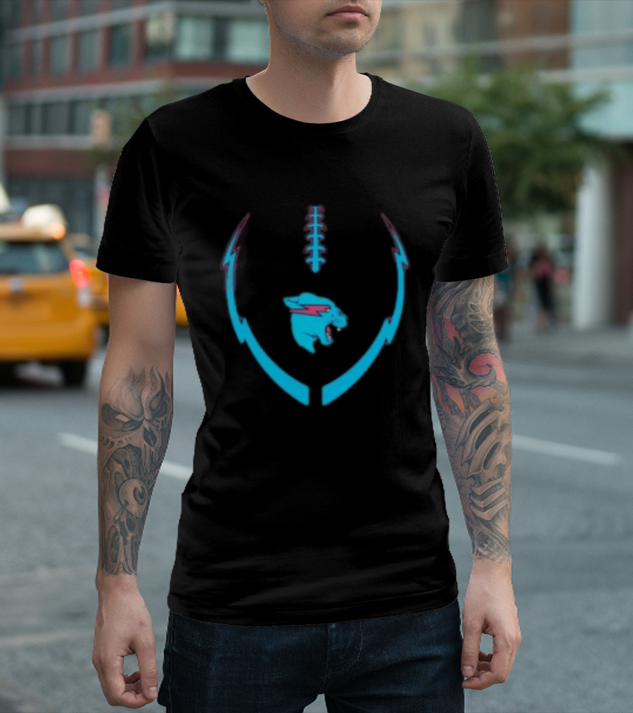 Mrbeast Store Beast Lightning Football T-Shirt